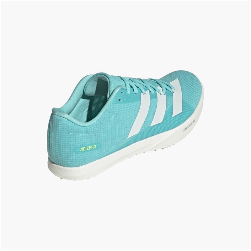 adidas Mens Adizero Long Jump Field Event Spikes Flash Aqua/Zero Metalic/Lucid Lemon - Image 3