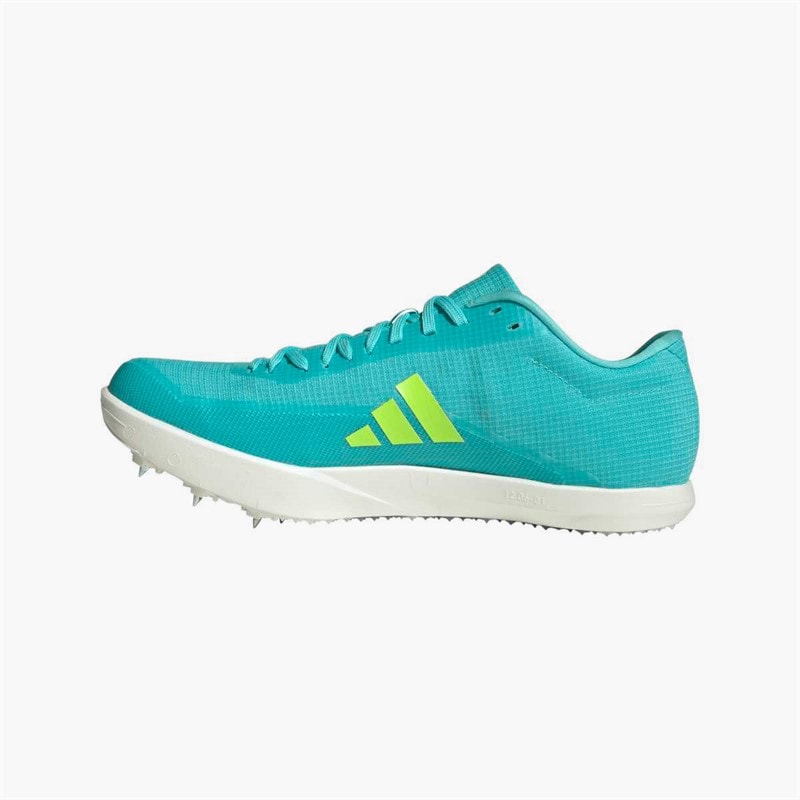 adidas Mens Adizero Long Jump Field Event Spikes Flash Aqua/Zero Metalic/Lucid Lemon - Image 5