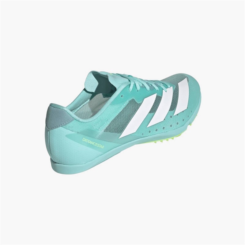 adidas Mens Adizero Distancestar Short Distance Running Spikes Flash Aqua/Zero Metalic/Lucid Lemon - Image 3