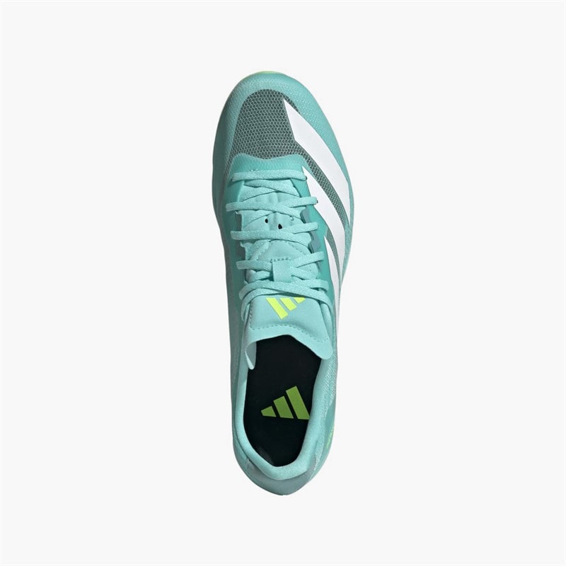 adidas Mens Adizero Distancestar Short Distance Running Spikes Flash Aqua/Zero Metalic/Lucid Lemon - Image 4