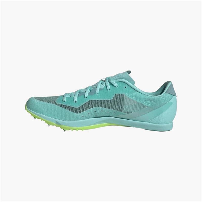 adidas Mens Adizero Distancestar Short Distance Running Spikes Flash Aqua/Zero Metalic/Lucid Lemon - Image 5