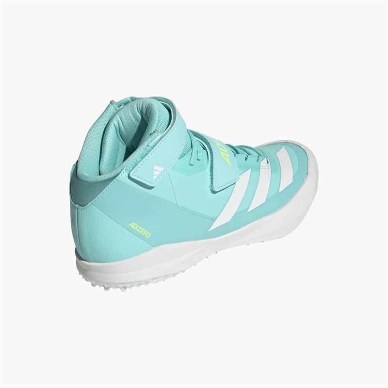 adidas Mens Adizero Javelin Field Event Spikes Flash Aqua/Zero Metalic/Lucid Lemon - Image 3