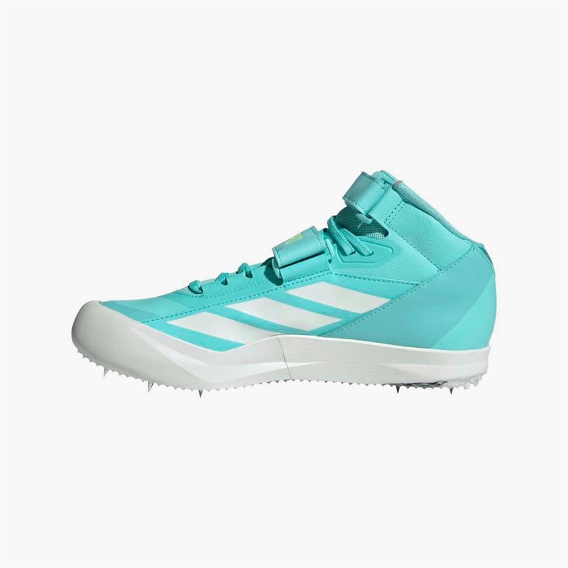 adidas Mens Adizero Javelin Field Event Spikes Flash Aqua/Zero Metalic/Lucid Lemon - Image 5