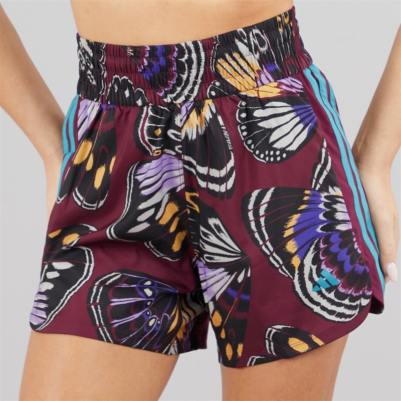 adidas Womens adidas X Farm Rio Pacer Shorts Red/Amazon Red/Energy Ink - Image 3