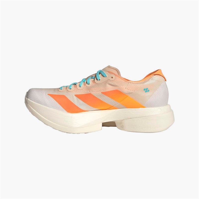 adidas Womens Adizero Adios Pro 4 Neutral Running Shoes Crystal Sand/Flare Orange/Flash Aqua - Image 5