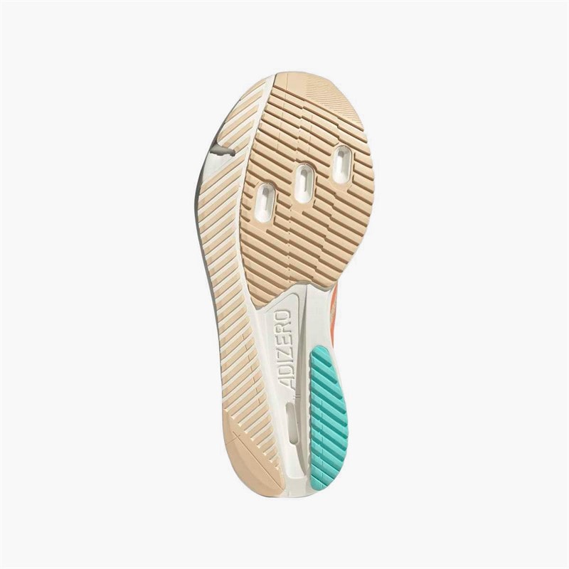 adidas Womens Adizero Sl2 Neutral Running Shoes Crystal Sand/Semi Coral/Flare Orange - Image 2