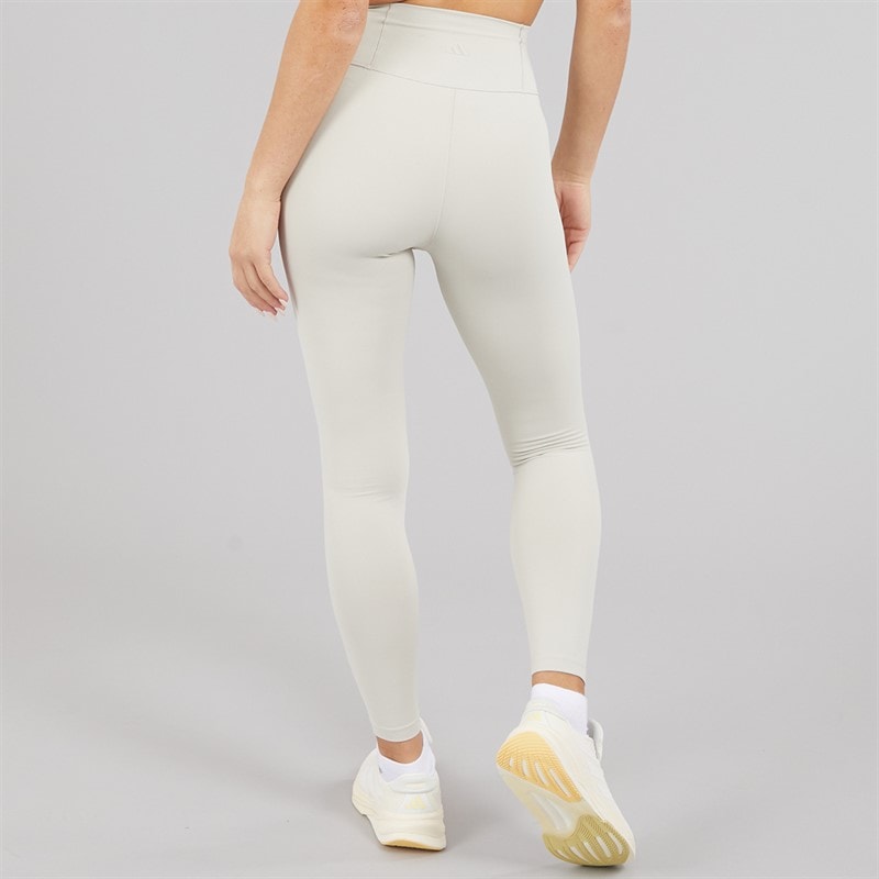 adidas Womens All Me 7/8 Leggings Beige/Beige - Image 2