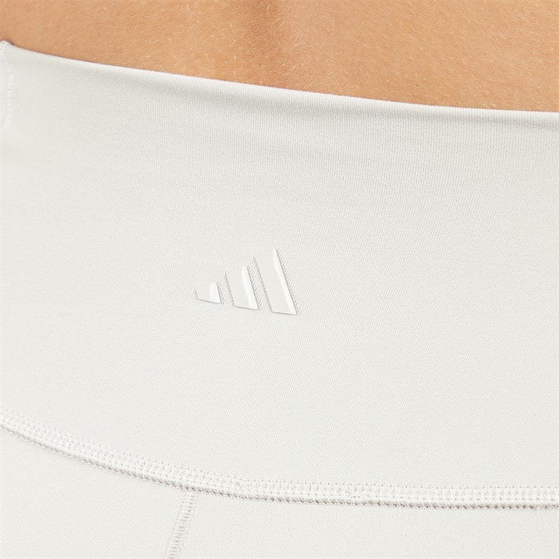 adidas Womens All Me 7/8 Leggings Beige/Beige - Image 5