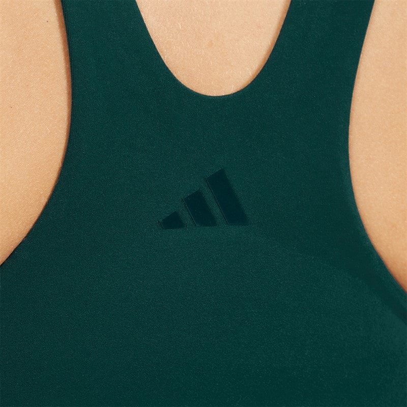 adidas Womens All Me Medium Support Bra Tank Top Aurora Ivy - Image 3