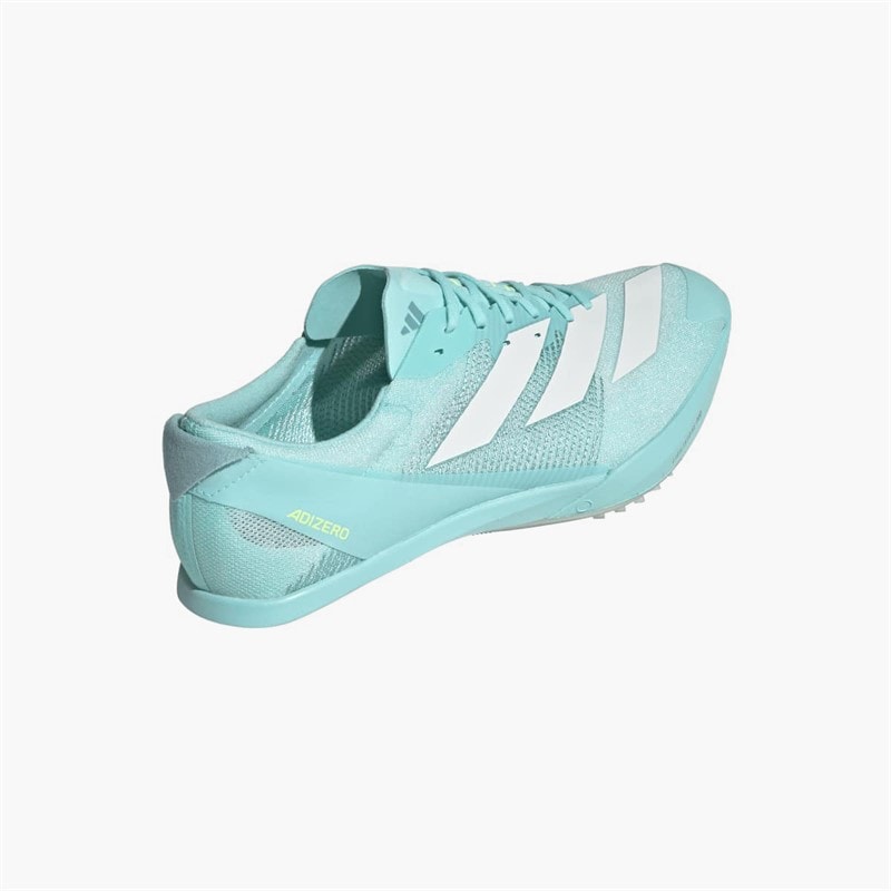 adidas Mens Adizero Finesse Sprinting Running Spikes Flash Aqua/Zero Metalic/Lucid Lemon - Image 3