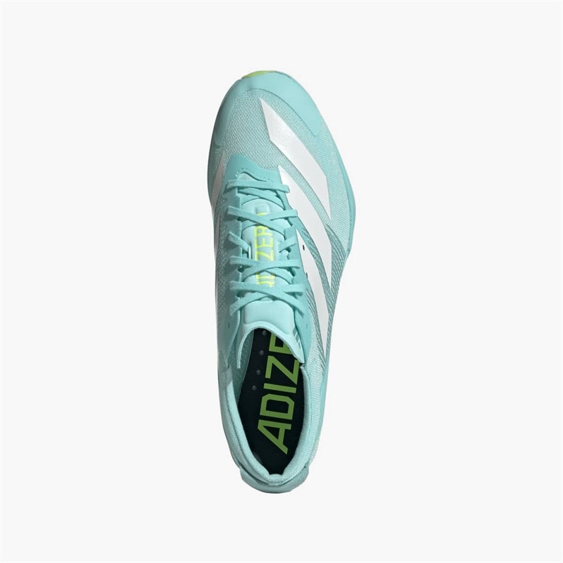 adidas Mens Adizero Finesse Sprinting Running Spikes Flash Aqua/Zero Metalic/Lucid Lemon - Image 4