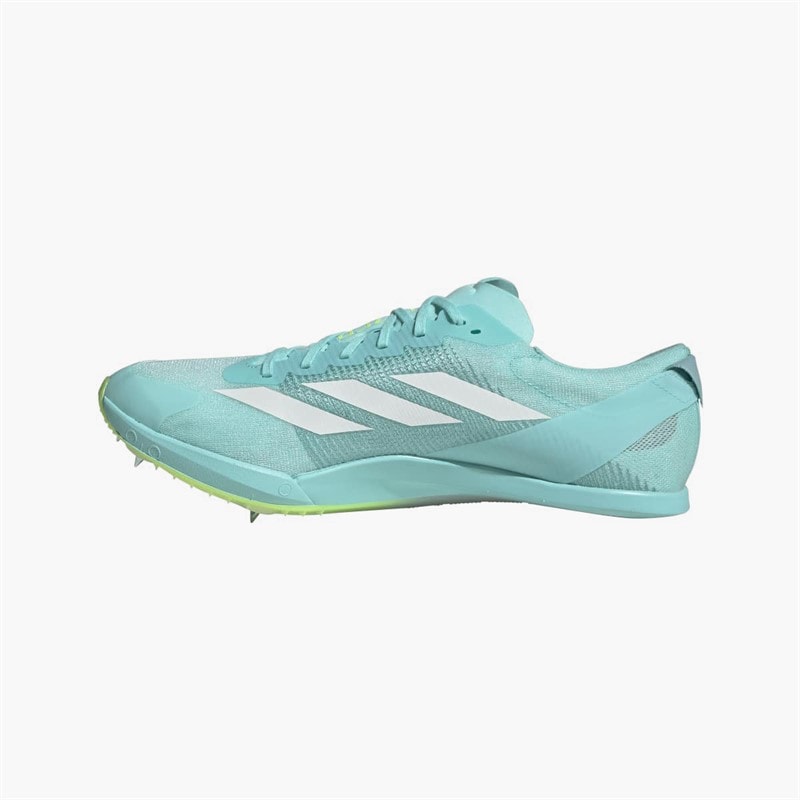 adidas Mens Adizero Finesse Sprinting Running Spikes Flash Aqua/Zero Metalic/Lucid Lemon - Image 5