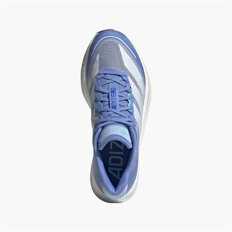 adidas Womens Adizero Boston 13 Neutral Running Shoes Blue Fusion/Zero Metalic/Glow Blue - Image 4