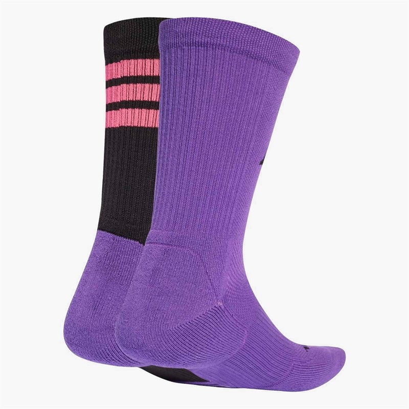 adidas  adidas X Jeremy Scott Two Pack Crew Socks Active Purple/Black - Image 2