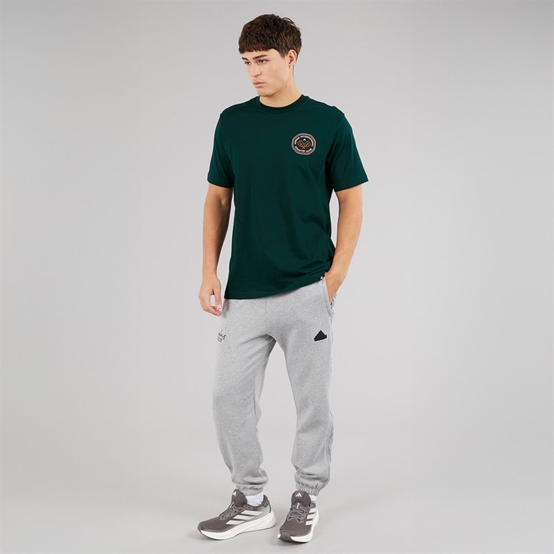 adidas Mens Country Club Scenic Back Graphic T-Shirt Aurora Ivy - Image 4