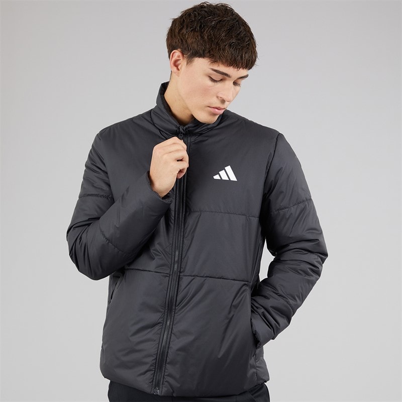 adidas Mens BSC Climawarm 3-Stripes Insulated Jacket Black - Image 3