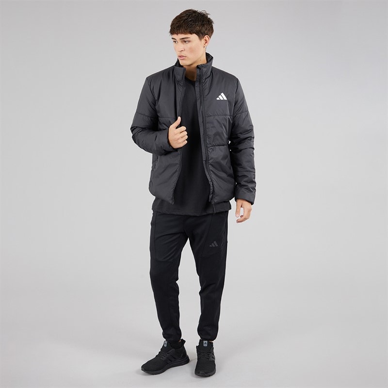 adidas Mens BSC Climawarm 3-Stripes Insulated Jacket Black - Image 4