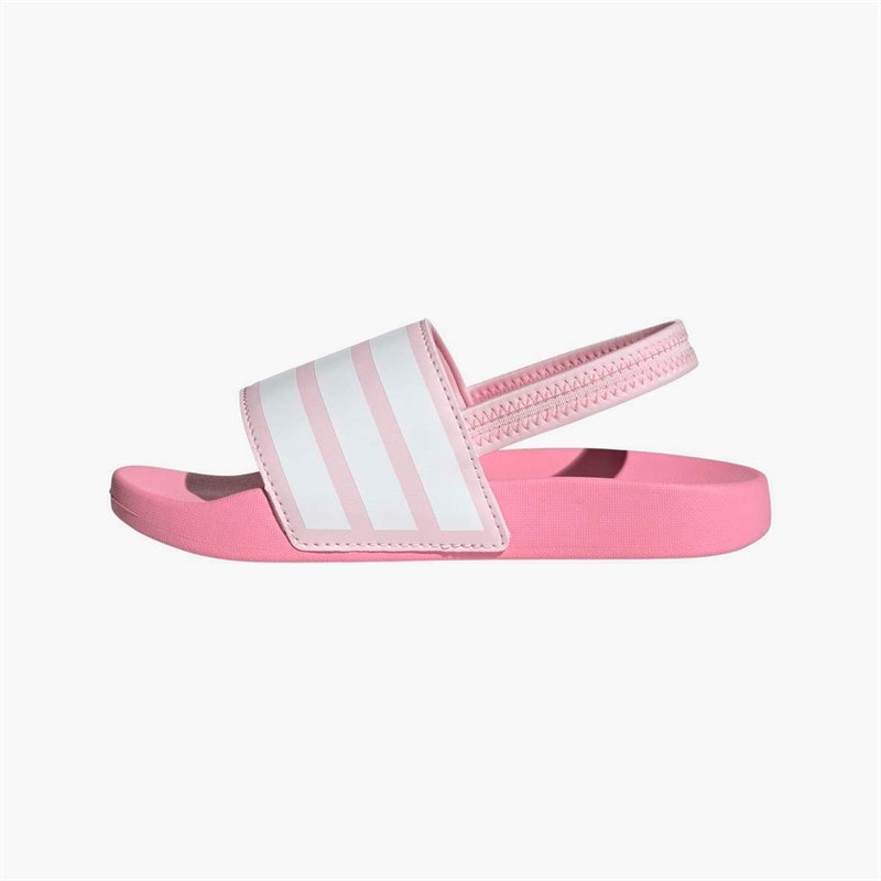 adidas Kids Adilette Estrap Sliders Clear Pink/Cloud White/Bliss Pink - Image 5