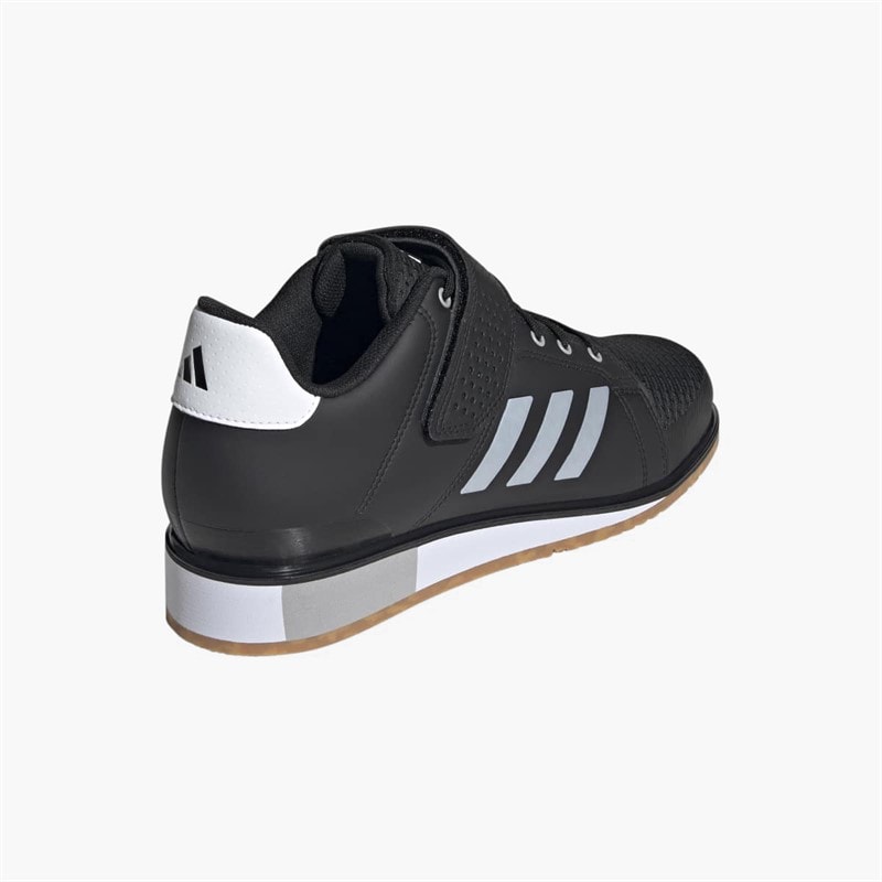 adidas Mens APWR Perfect 3 Weight Lifting Training Shoes Core Black/Zero Metalic/Grey Two - Image 3
