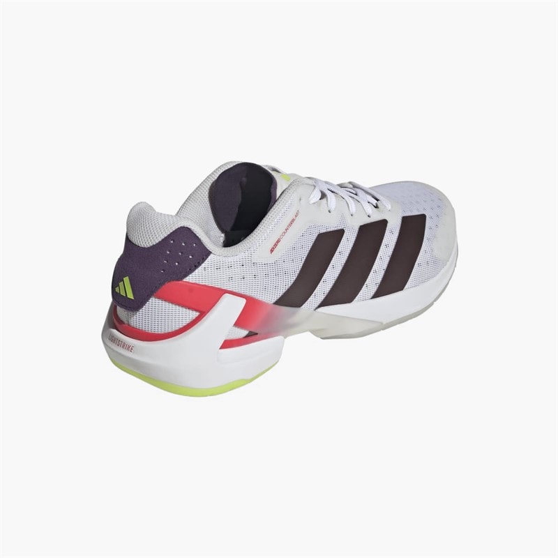 adidas Mens Counterblast Indoor Performance Court Shoes Cloud White/Aurora Met/Aurora Plum - Image 3