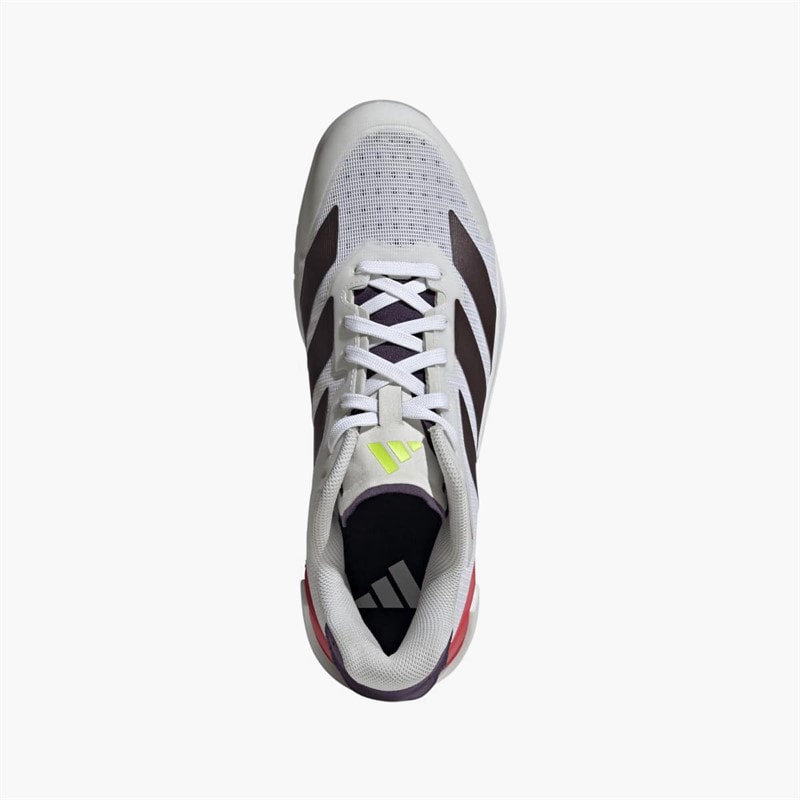 adidas Mens Counterblast Indoor Performance Court Shoes Cloud White/Aurora Met/Aurora Plum - Image 4