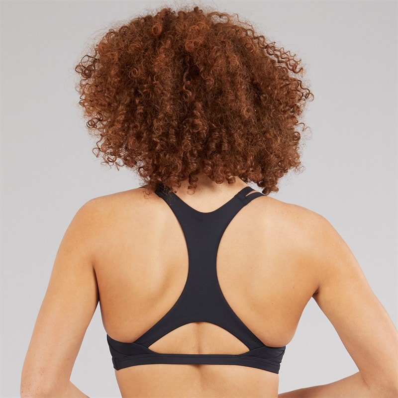 adidas Womens Aeroimpact Luxe Training Light Support Sports Bra Black - Image 2