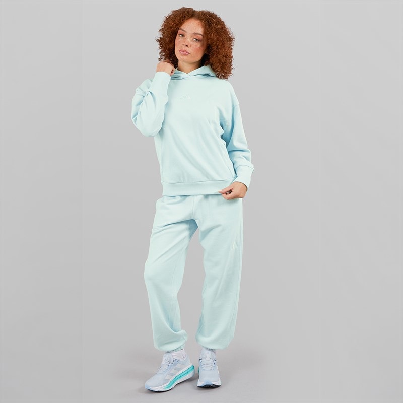 adidas Womens All SZN French Terry Loose Joggers Halo Mint - Image 4