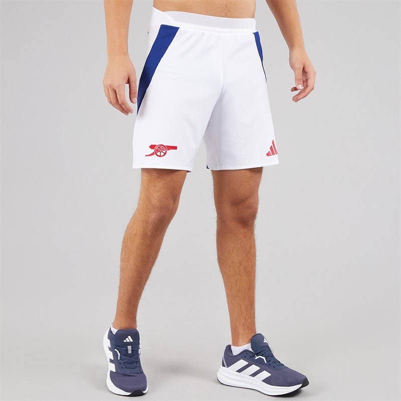 adidas Mens AFC Arsenal FC 24/25 Authentic Home Shorts White/Victory Blue - Image 3