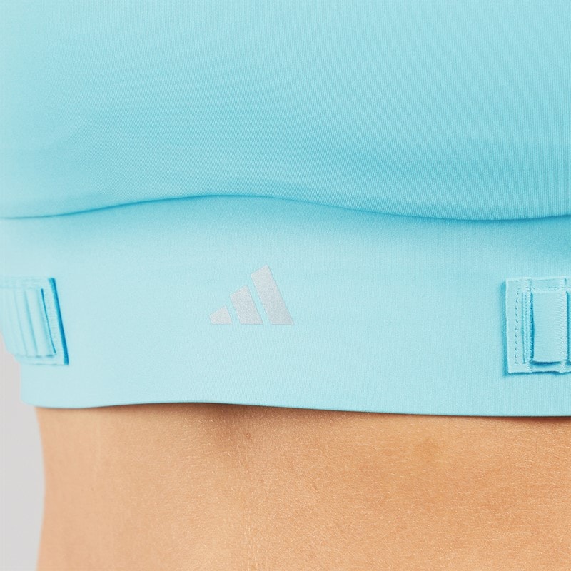 adidas Womens Fastimpact Luxe Run High Support Sports Bra Mint Ton - Image 3