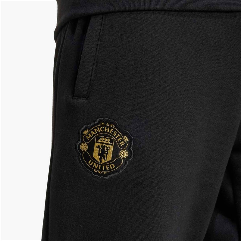 adidas Mens MUFC Manchester United Chinese New Year Track Pants Black - Image 5