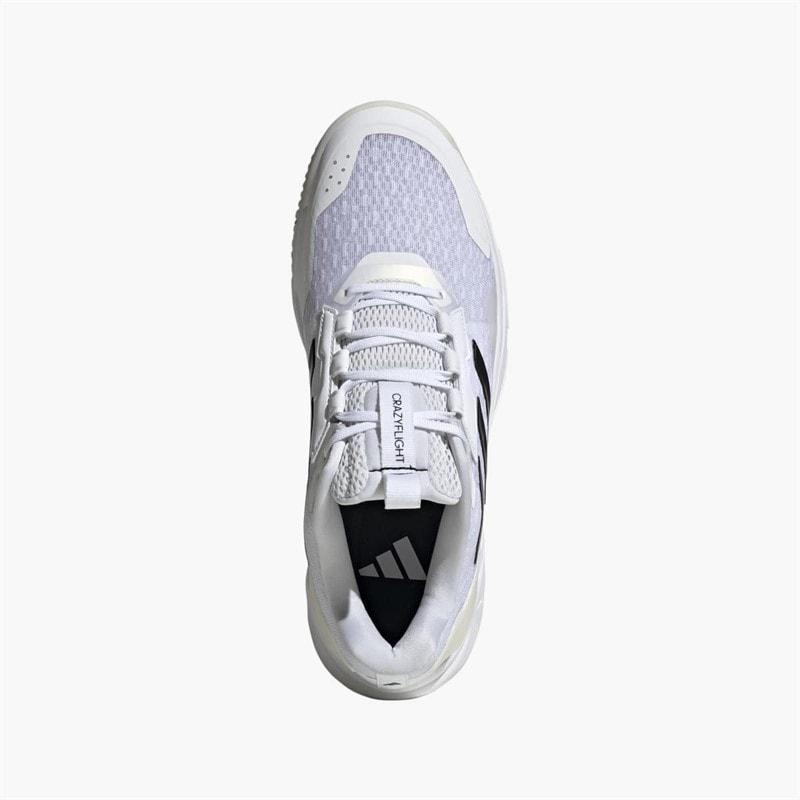adidas Mens Crazyflight 6 Indoor Court Shoes Cloud White/Core Black/Core White - Image 4