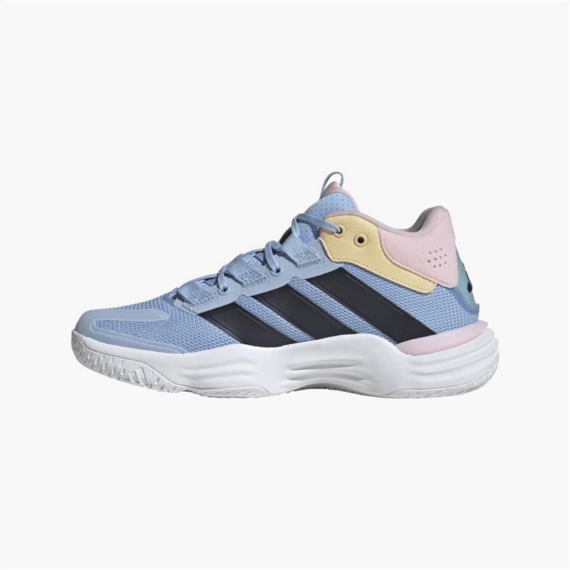 adidas Womens Courtstabil Indoor Court Shoes Blue/Bright Royal/Team Solar Orange - Image 5
