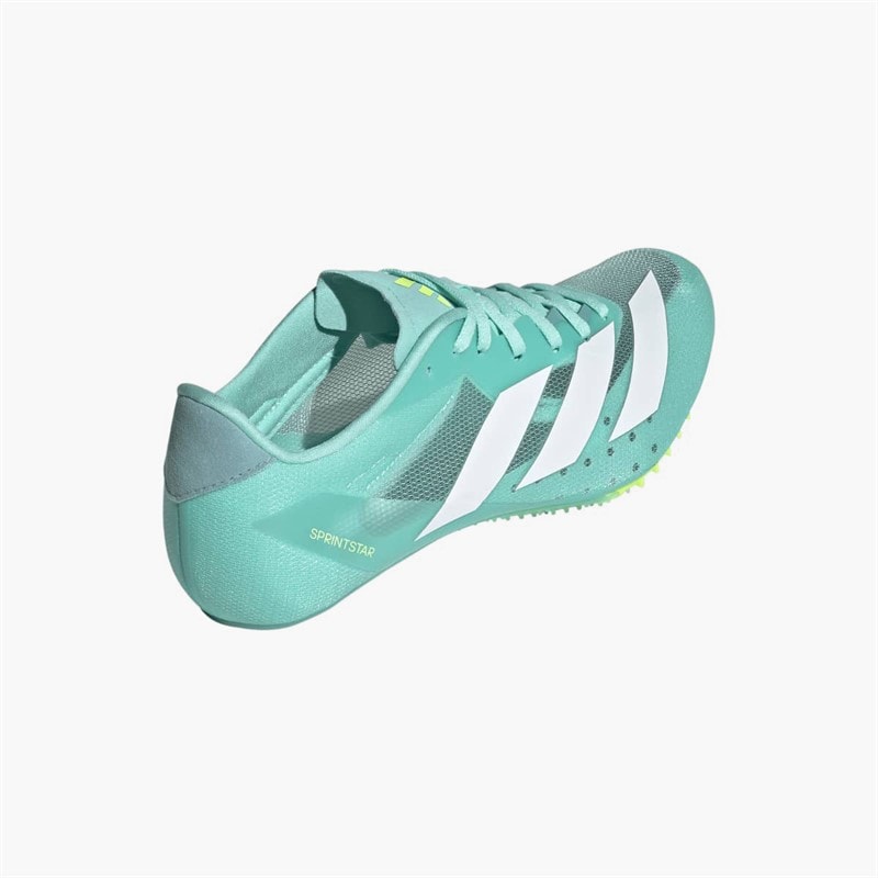 adidas Mens Adizero Sprintstar Sprinting Running Spikes Flash Aqua/Zero Metalic/Lucid Lemon - Image 3