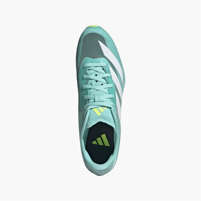 adidas Mens Adizero Sprintstar Sprinting Running Spikes Flash Aqua/Zero Metalic/Lucid Lemon - Image 4