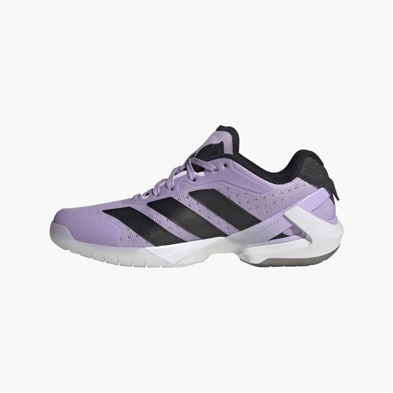 adidas Womens Counterblast Indoor Performance Court Shoes Cloud White/Core Black/Powder Plum - Image 5