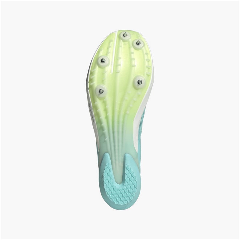 adidas Mens Adizero Ambition Middle Distance Running Spikes Flash Aqua/Zero Metalic/Lucid Lemon - Image 2