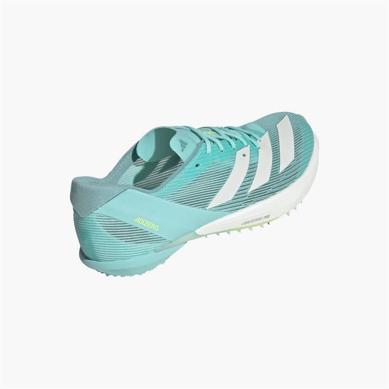 adidas Mens Adizero Ambition Middle Distance Running Spikes Flash Aqua/Zero Metalic/Lucid Lemon - Image 3