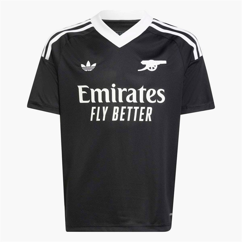adidas Junior AFC Arsenal FC 24/25 Third Goalkeeper Jersey Black - Image 1