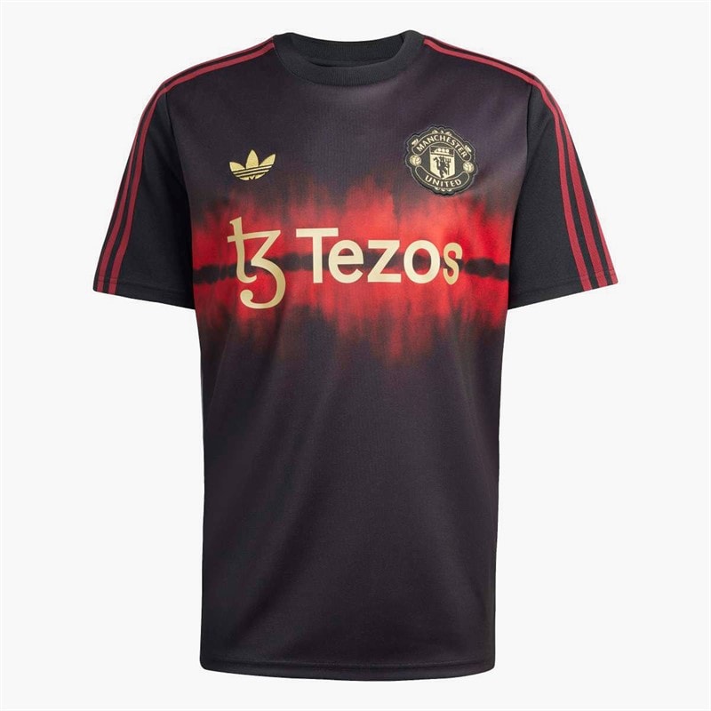 adidas Mens MUFC Manchester United Chinese New Year 24/25 Jersey Black - Image 1