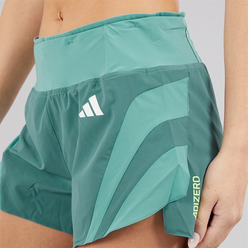 adidas Womens Adizero Archive Gel Pocket Running Shorts Preloved Teal - Image 3