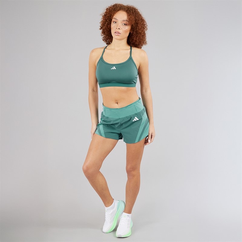 adidas Womens Adizero Archive Gel Pocket Running Shorts Preloved Teal - Image 4