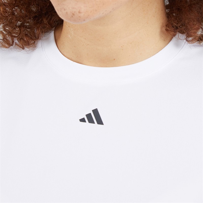 adidas Womens Designed For Training T-Shirt White - Image 3