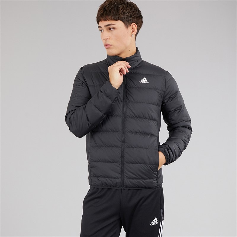 adidas Mens Essentials Lite Down Insulated Jacket Black - Image 5