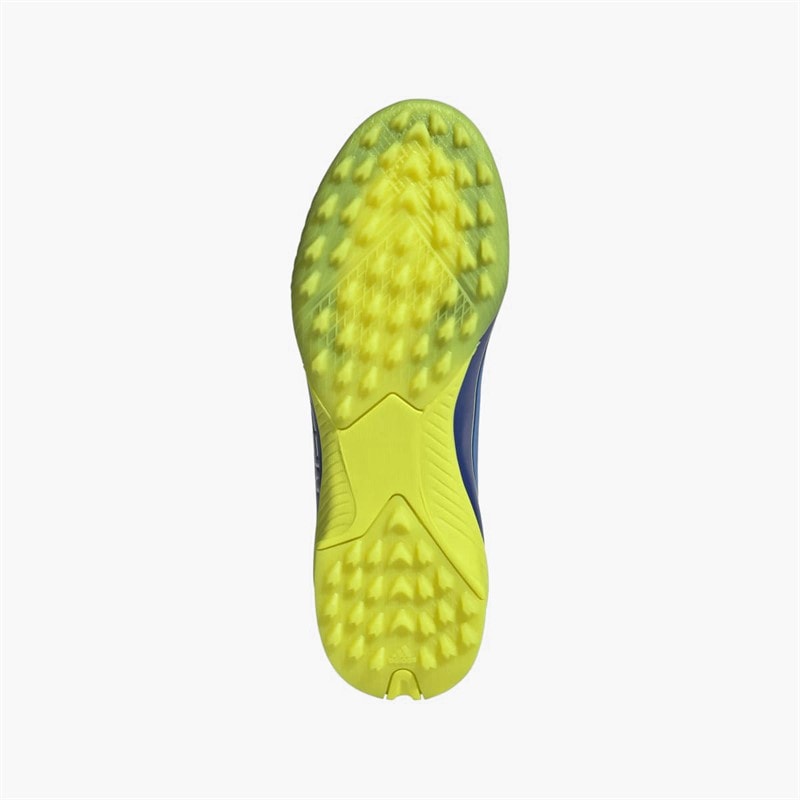 adidas Junior F50 League Messi TF Astro Football Boots Royal Blue/Solar Yellow/Semi Blue Burst - Image 2