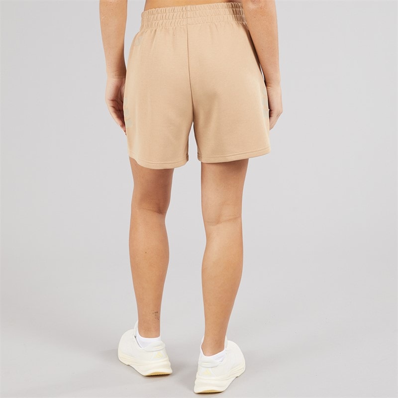 adidas Womens Future Icons Three Stripes Shorts Warm Sandstone - Image 2