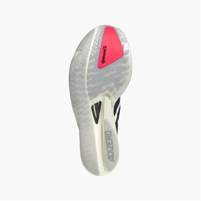 adidas Mens Adizero Takumi Sen 11 Neutral Running Shoes Cloud White/Core Black/Lucid Red - Image 2