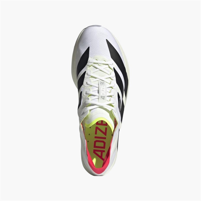adidas Mens Adizero Takumi Sen 11 Neutral Running Shoes Cloud White/Core Black/Lucid Red - Image 4