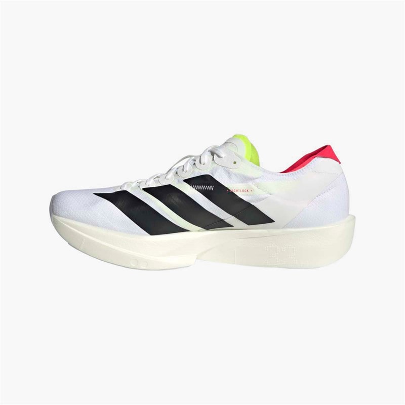 adidas Mens Adizero Takumi Sen 11 Neutral Running Shoes Cloud White/Core Black/Lucid Red - Image 5