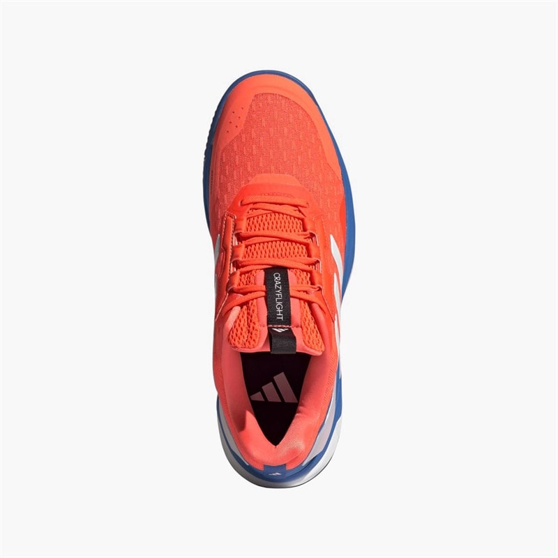 adidas Mens Crazyflight 6 Indoor Court Shoes Bright Royal/Zero Metalic/Team Solar Orange - Image 4