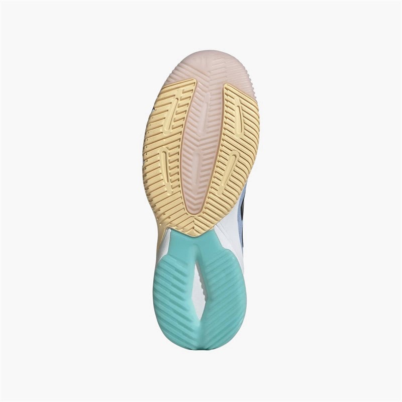 adidas Mens Crazyflight 6 Indoor Court Shoes Glow Blue/Shadow Navy/Flash Aqua - Image 2